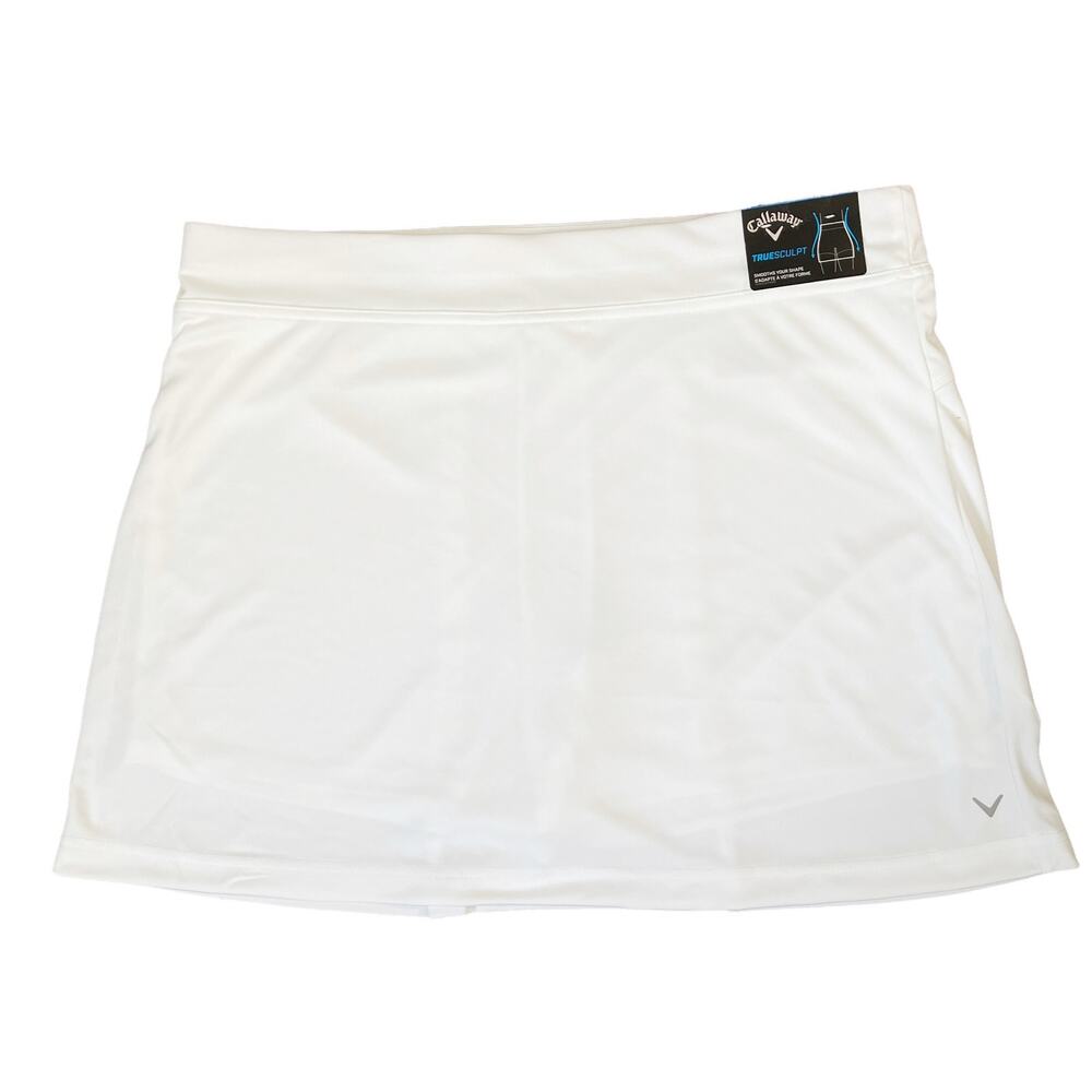 Callaway Womens White Golf Skort TrueSculpt XL NEW